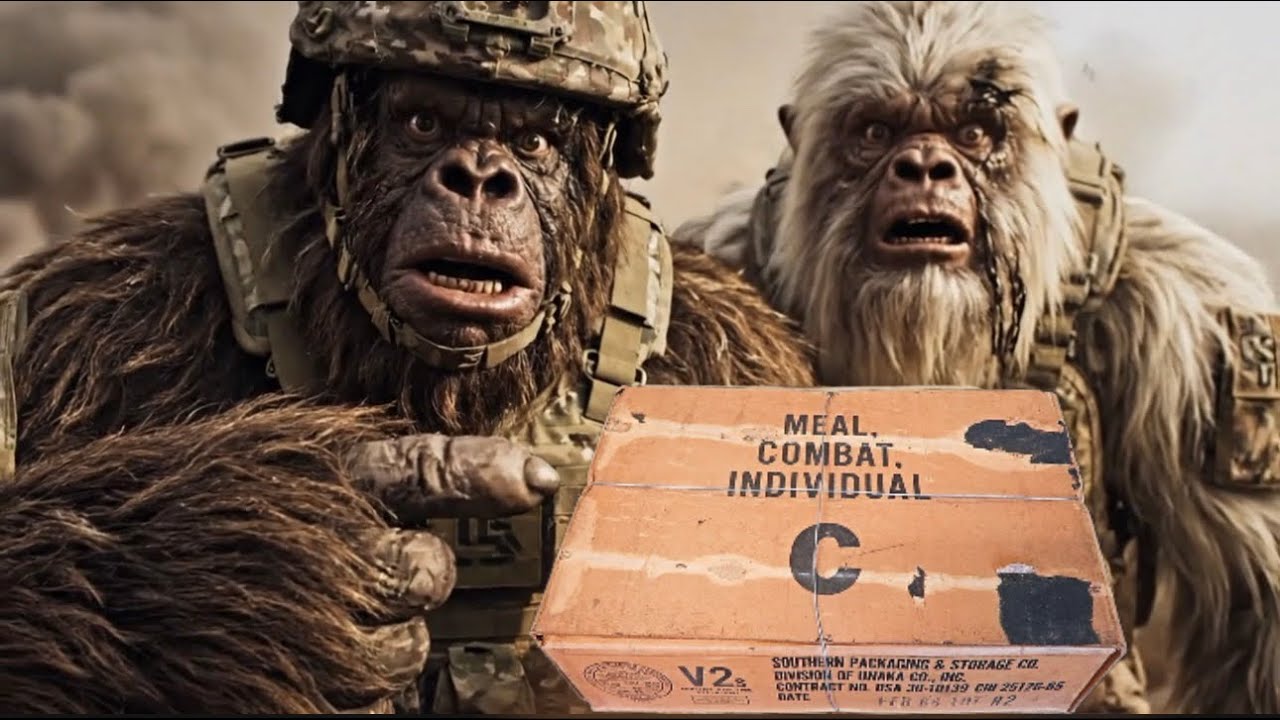 (GONE WRONG) BIGFOOT & YETI TRY ARMY MCI C-RATIONS FOR THE FIRST TIME!! (C-RATS)