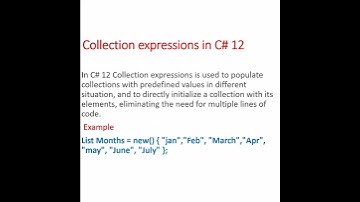 what new in C# 12  with examples
