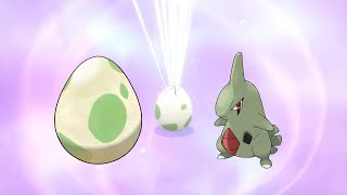 Ash's egg hatched into a Larvitar (Pokémon Silver)