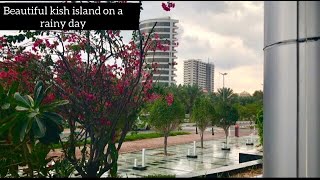 Beautiful Kish Island On A Rainy Day ,Hearing Birdies Singing And Walking