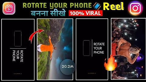 New reel rotate your phone video editing| rotate your phone reel video editing| viral reel editing