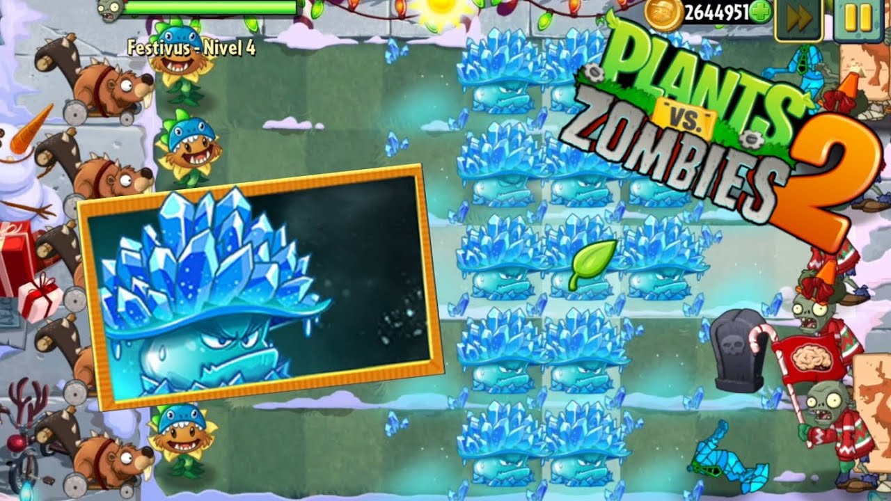 Jugando con SETA CONGELADA, mi nueva planta / Plants vs zombies 2 - YouTube