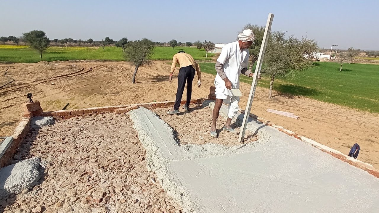 Making #mudhouse in Thar Desert | #19 Lime Roof | चूने की छत