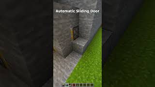 Minecraft Automatic Sliding Door! #minecraft #shorts