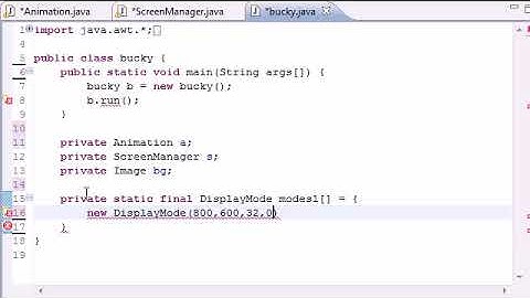 Java Game Development – 20 – Creating Display Modes List