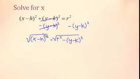 Manipulating Equations