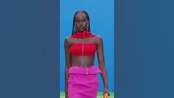 Adut Akech walks for Jacquemus