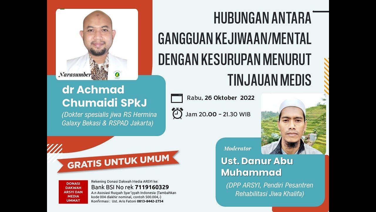 Mengenal Gangguan Mental/Jiwa dan KESURUPAN.. menurut Tinjauan MEDIS  |  dr. Achmad Chumaidi, Sp.KJ