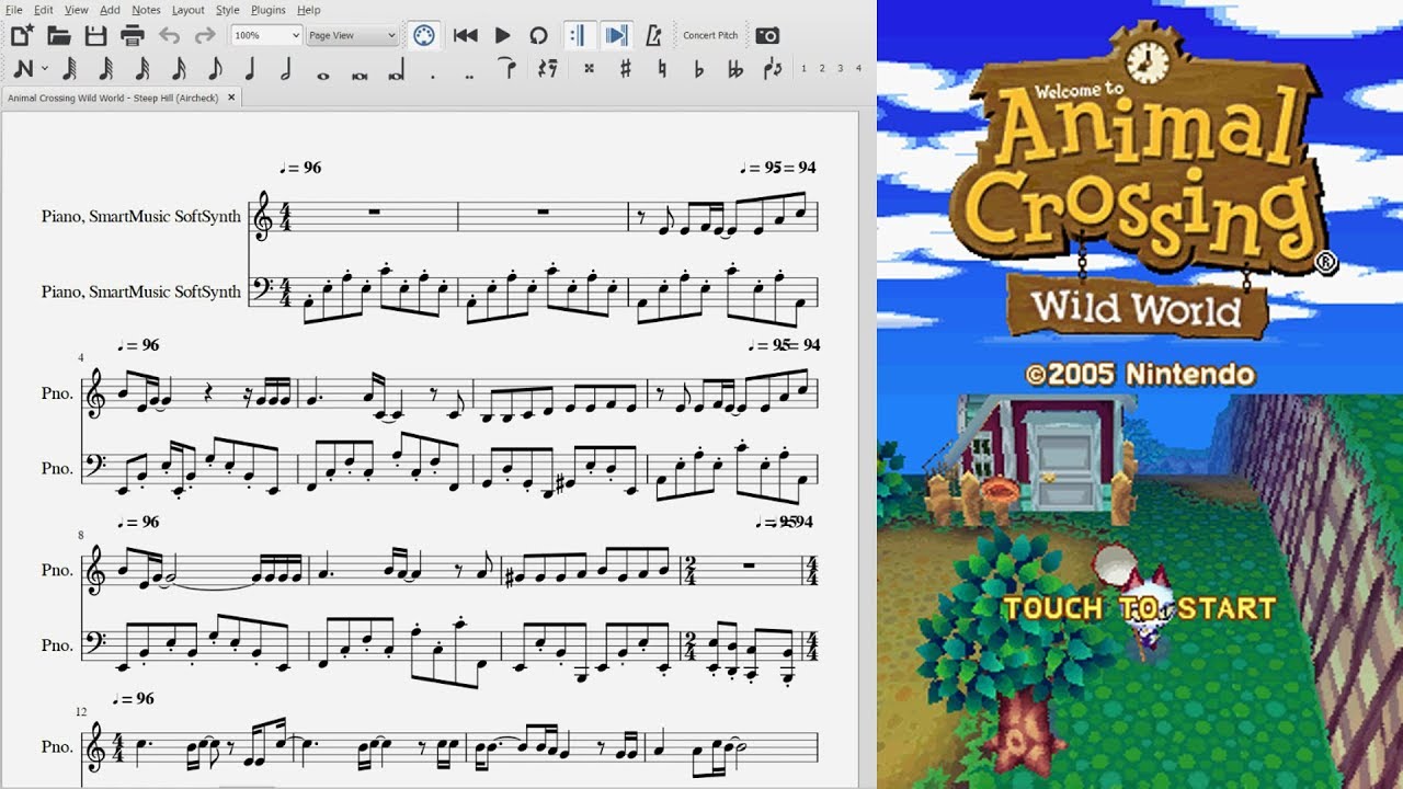 Animal Crossing Wild World Steep Hill (Aircheck) Violin Cover YouTube