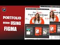 Figma website portfolio design tutorial