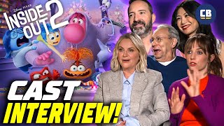The Inside Out 2 Cast Gets Us In Our Feelings amy Poehler Tony Hale Lewis Black Maya Hawke