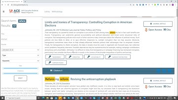 ACE Digital Library - advanced search