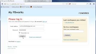 Creating a PBWorks Password and Updating Profile