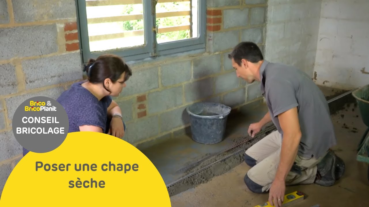 Poser une chape sèche