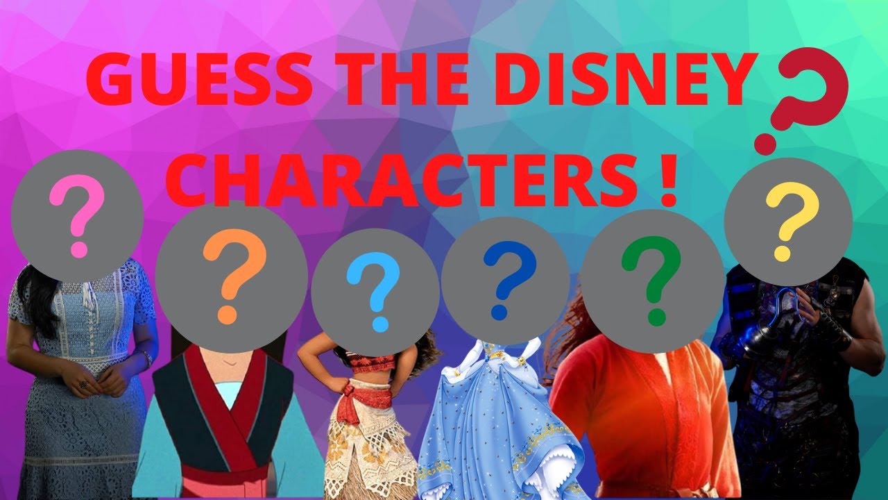ONLY TRUE DISNEY FANS CAN GUESS THE CHARACTERS !
