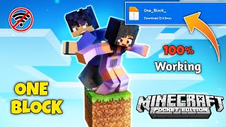 Minecraft One Block pe 1.18  | How to get one block on android | one block for android screenshot 3