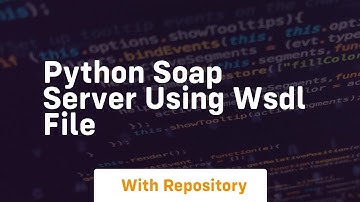 Python SOAP Server using wsdl file