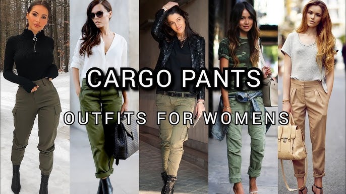 Modern and stylish cargo pants outfits designs for girls 