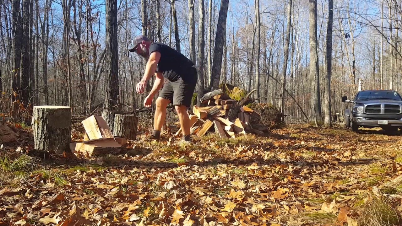 Northwoods WOD.....Splitting a cord of wood. YouTube