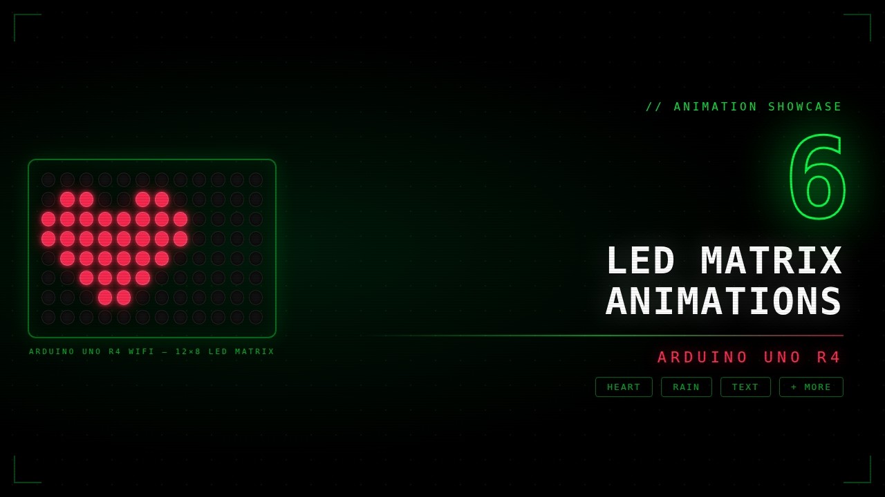 Arduino UNO R4 LED Matrix Animations | 6 Cool Effects - YouTube