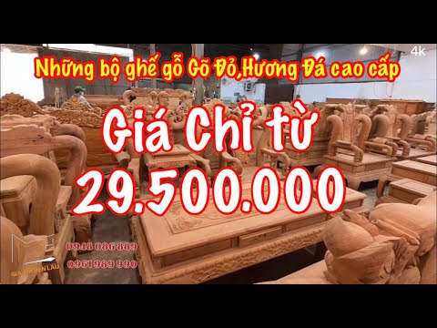 Video Tổng Hợp / Báo Gía tất cả các Bộ Bàn Ghế Gỗ Gõ Đỏ và... - youtube