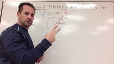 Parallel lines & Transversal Angle relationships - Part 1