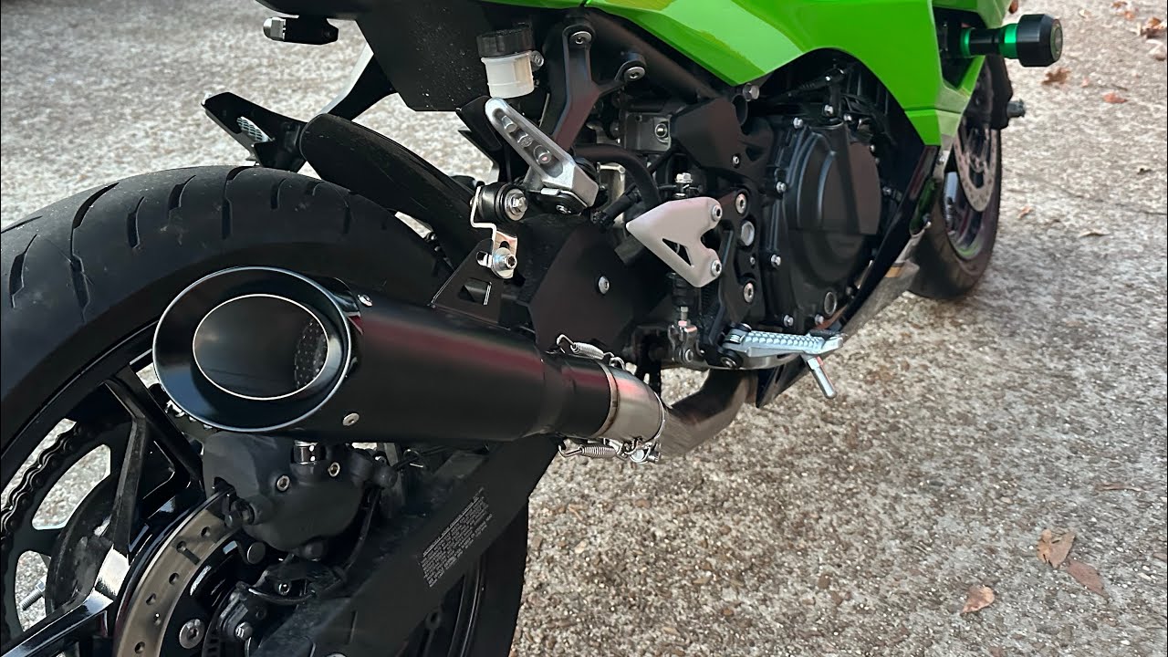 '25 Ninja 500 Slip On muffler Upgrade! (one of the best sounding exhausts out of a 2 cylinder!)