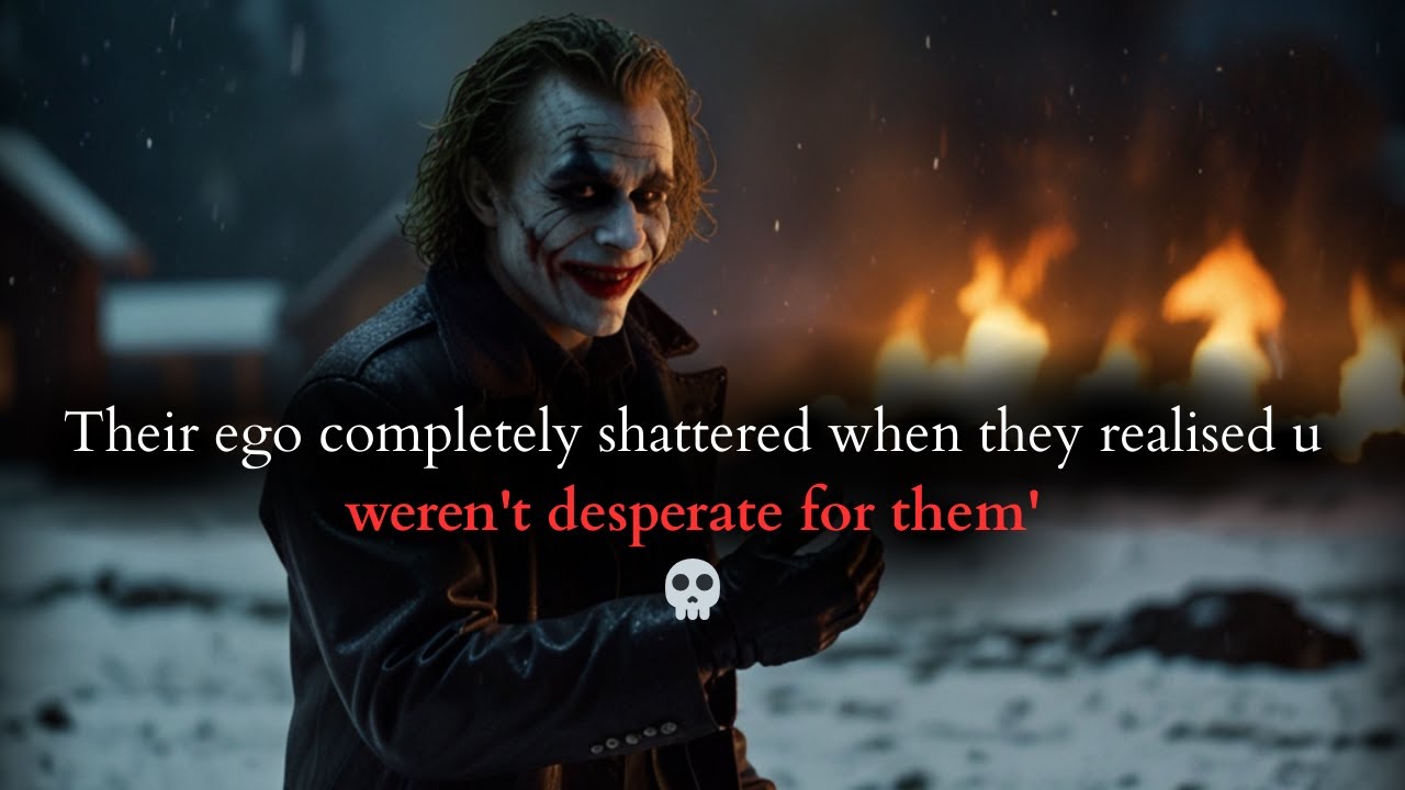 Их эго полностью разбилось вдребезги, когда они поняли, что ты не так уж сильно в них нуждаешься ...