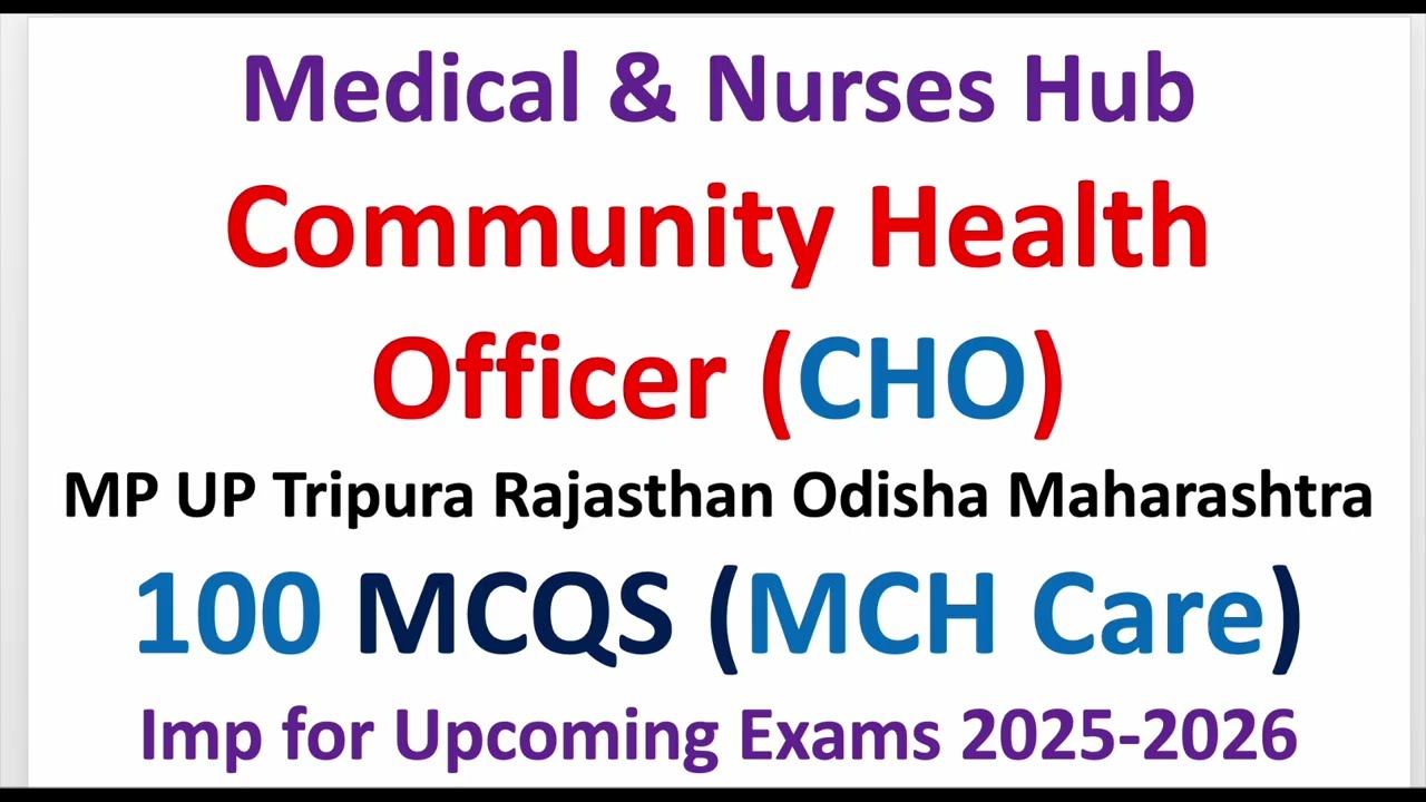 CHO Class - MCH Services & OBG Class #Shot2 #CHO #NHM #MPCHO #UPCHO