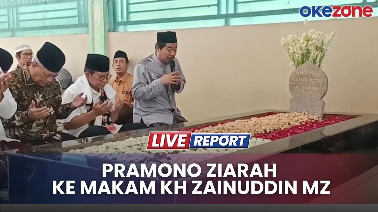 Live Report - Pramono Anung Ziarah ke Makam KH Zainuddin MZ di Kebayoran Baru Jaksel