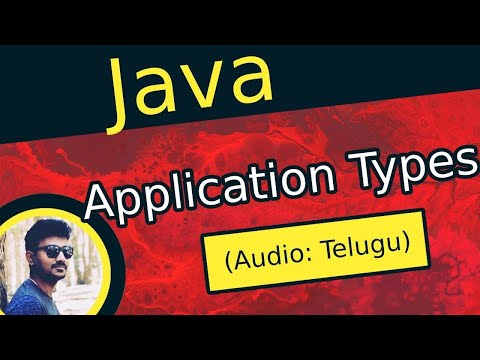 Java Application Types in Telugu | Java Applications in Real World in Telugu
