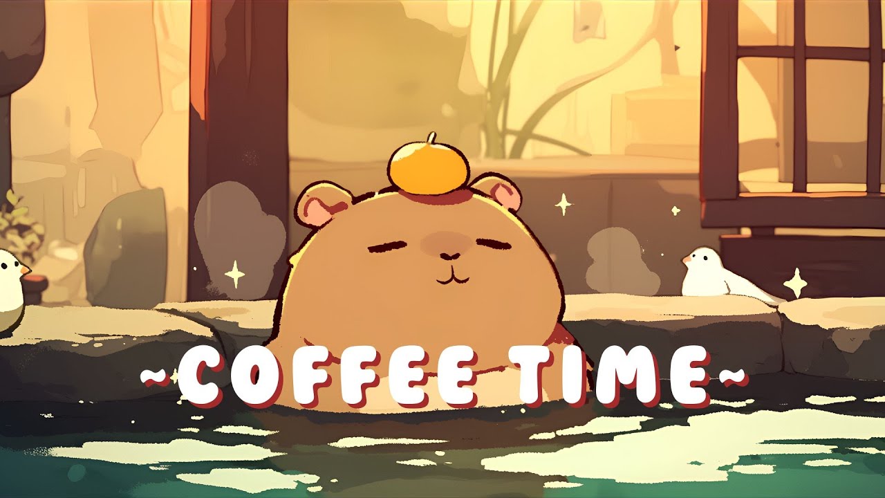 Capybara Lofi Music Station | Chill Study Music Mix 🦫 🎵 🌙