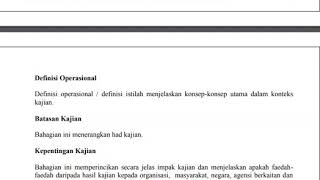 senarai semak  Bab 1