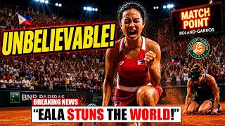 UNBELIEVABLE! Alex Eala Crushes Jovic in a French Open Thriller  Biggest Upset of the Tournament! 🇫🇷