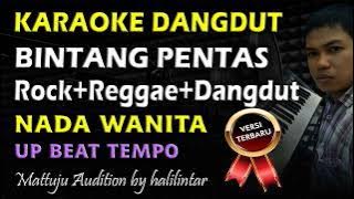 Karaoke Dangdut Bintang Pentas Versi Rock || Nada Wanita