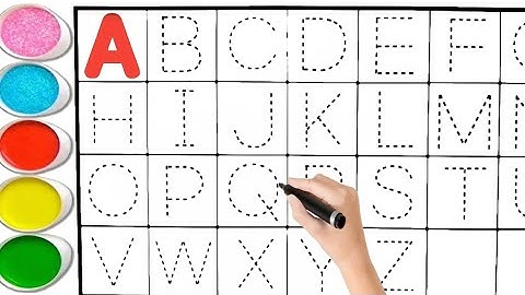 🌈Learn Alphabet, ABC Song 💖 A To Z | ABC Collection For Writing | Writing Along Dotted Lines For Kid