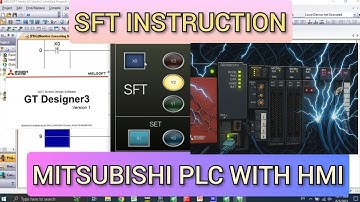 GX Works2 : SFT instruction PLC mitsubishi tutorial with HMI GT Designer3 Simulation