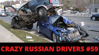 RUSSIAN DASHCAM- Crazy Drivers Car Crash Compilation #59