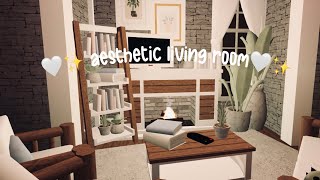 🤍✨cute small aesthetic living room🤍✨^*bloxburg Roblox ^*