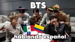 BTS HABLANDO ESPAÑOL (los más latinos del condado)