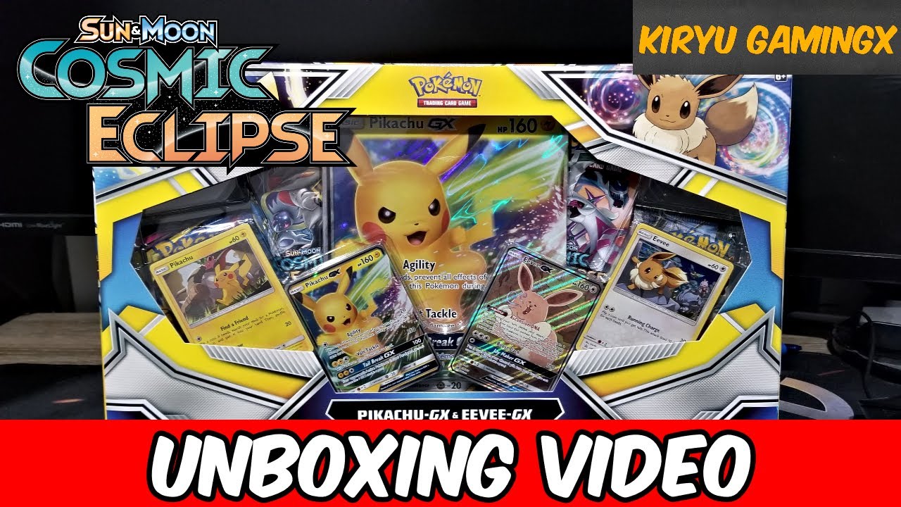 Unboxing Pokemon Tcg Pikachu Gx And Eevee Gx Special