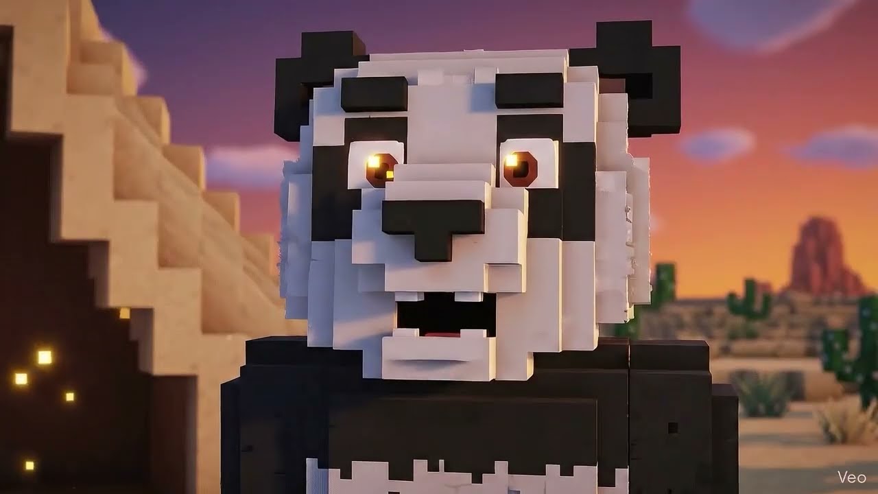 Panda In Pixel Minecraft Ep 2 Final
