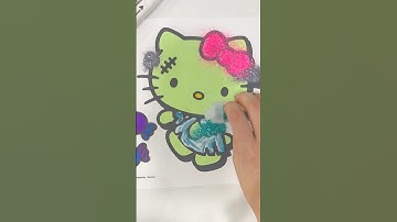 Sniffycat Coloring Hello Kitty Coloring Page for Halloween