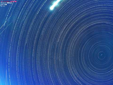 October 3rd 2026 Wasdale Time Lapse 4K AllSky. Star Trail Animation.