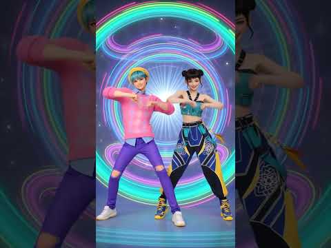 Baby Saja & Zoey | Neon Spiral Core Dance | K Pop Demon Hunters | PDCNT Studio