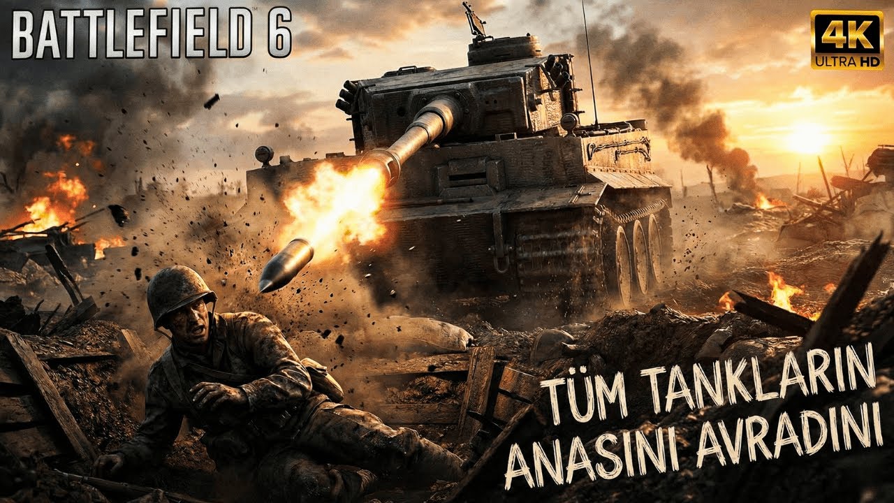 Battlefield 6 Gameplay 4K (Ultra Ayarlar) - Tüm Tankların Anasını Avradını...