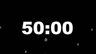 50 Minute Timer with Alarm | Full Screen Minimalist Countdown (HD) – ClockUnit
