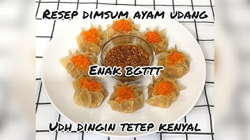 RESEP DIMSUM AYAM UDANG KENYAL LEMBUT DAN ENAK..