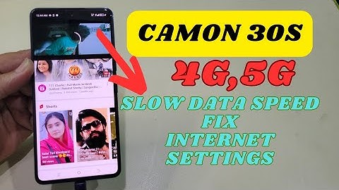 Tecno Camon 30s How To Fix Daul Sim Internet Setting