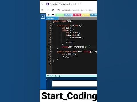 Sum of Odd Digits in a Number #coding #leetcode #java #programming # ...